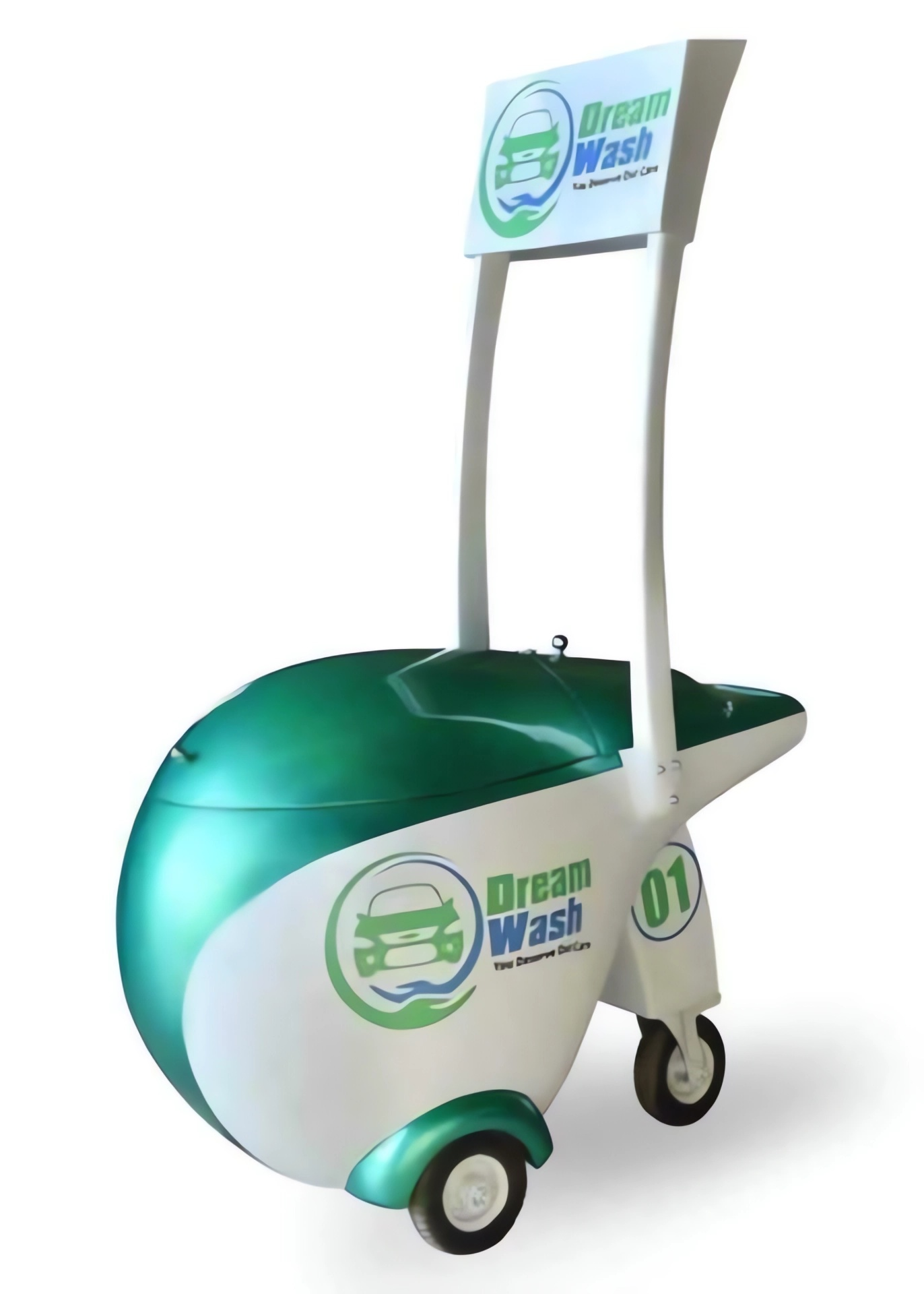 Environmentally friendly mobile car wash machine